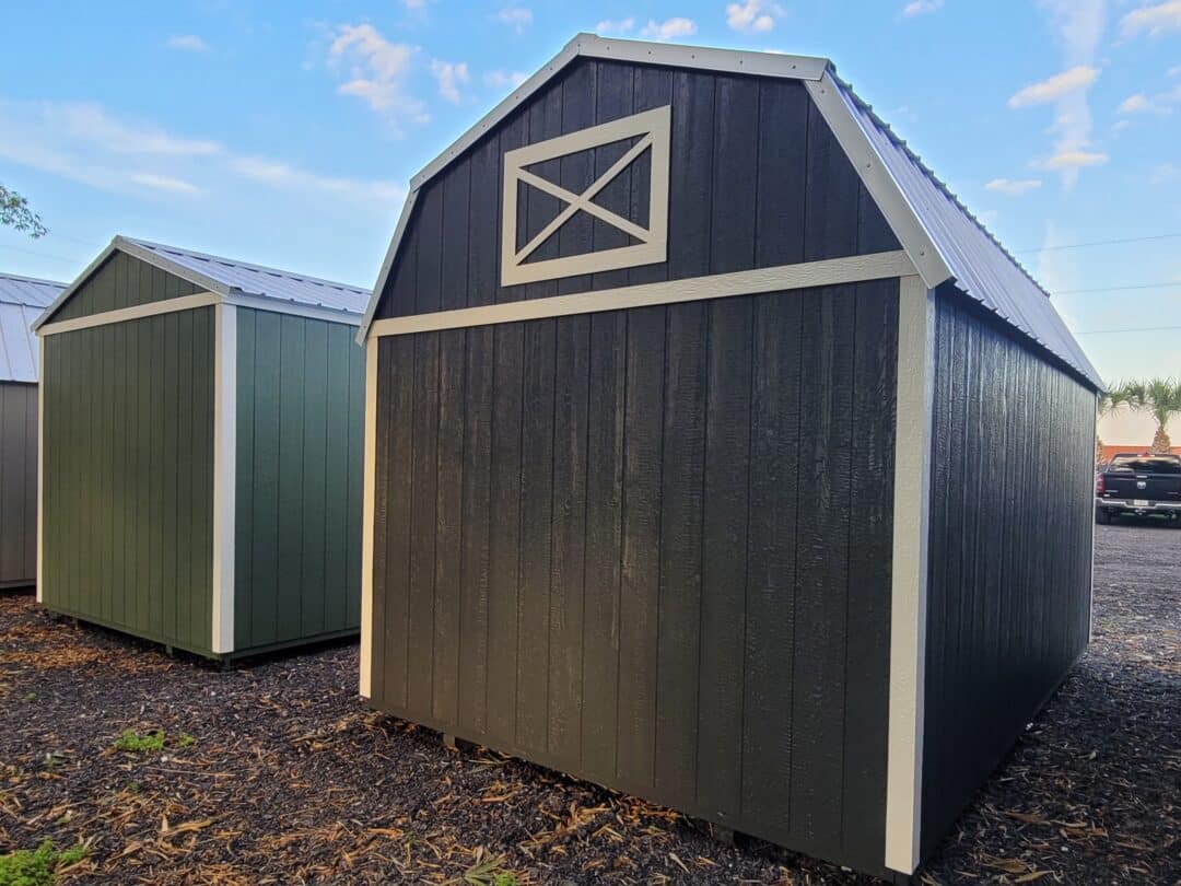 10x16 side lofted barn
