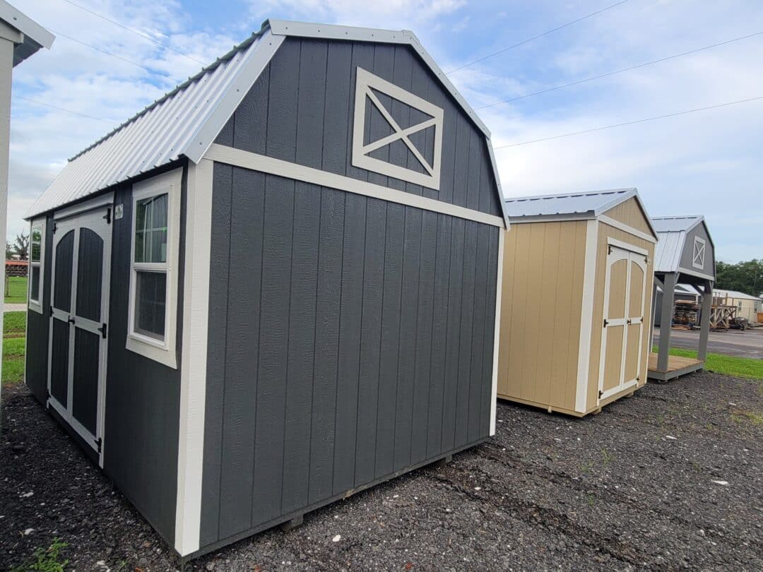 10x16 side lofted barn