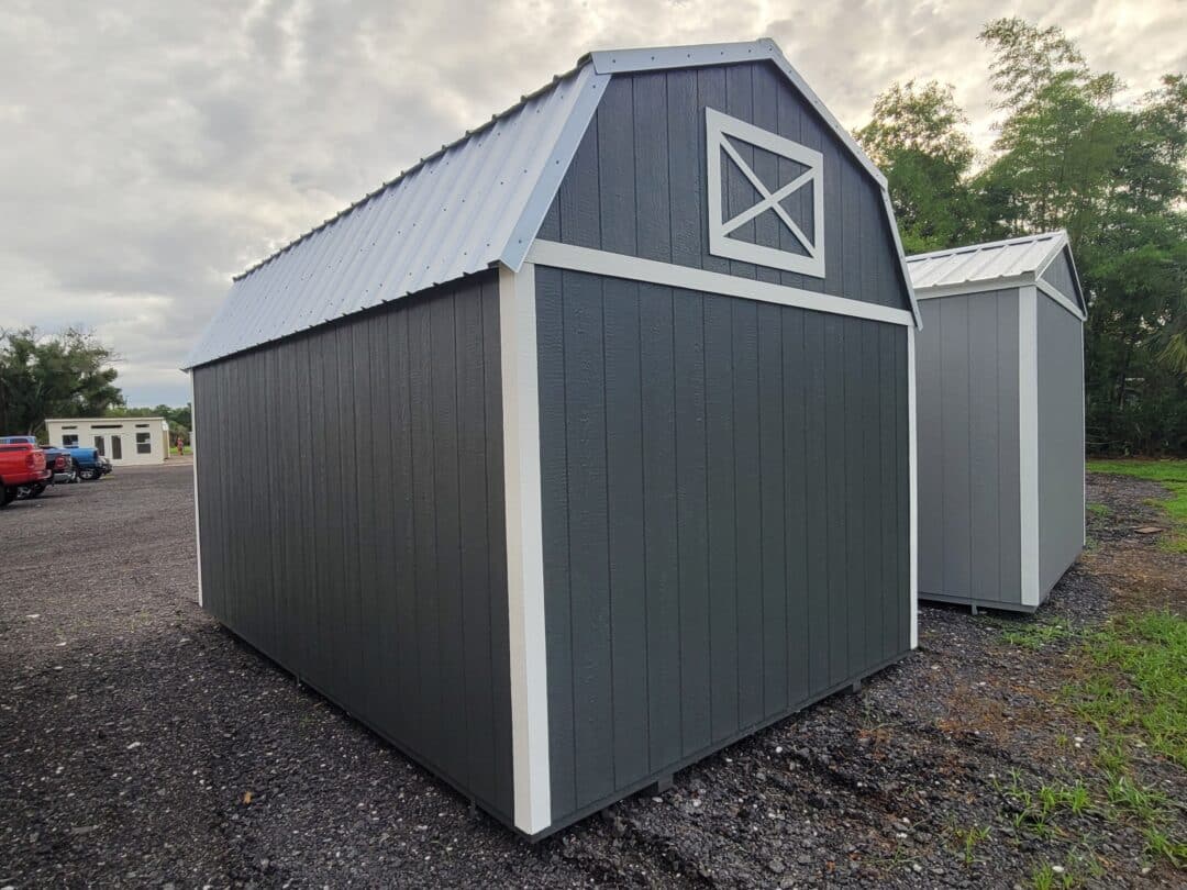 10x16 side lofted barn