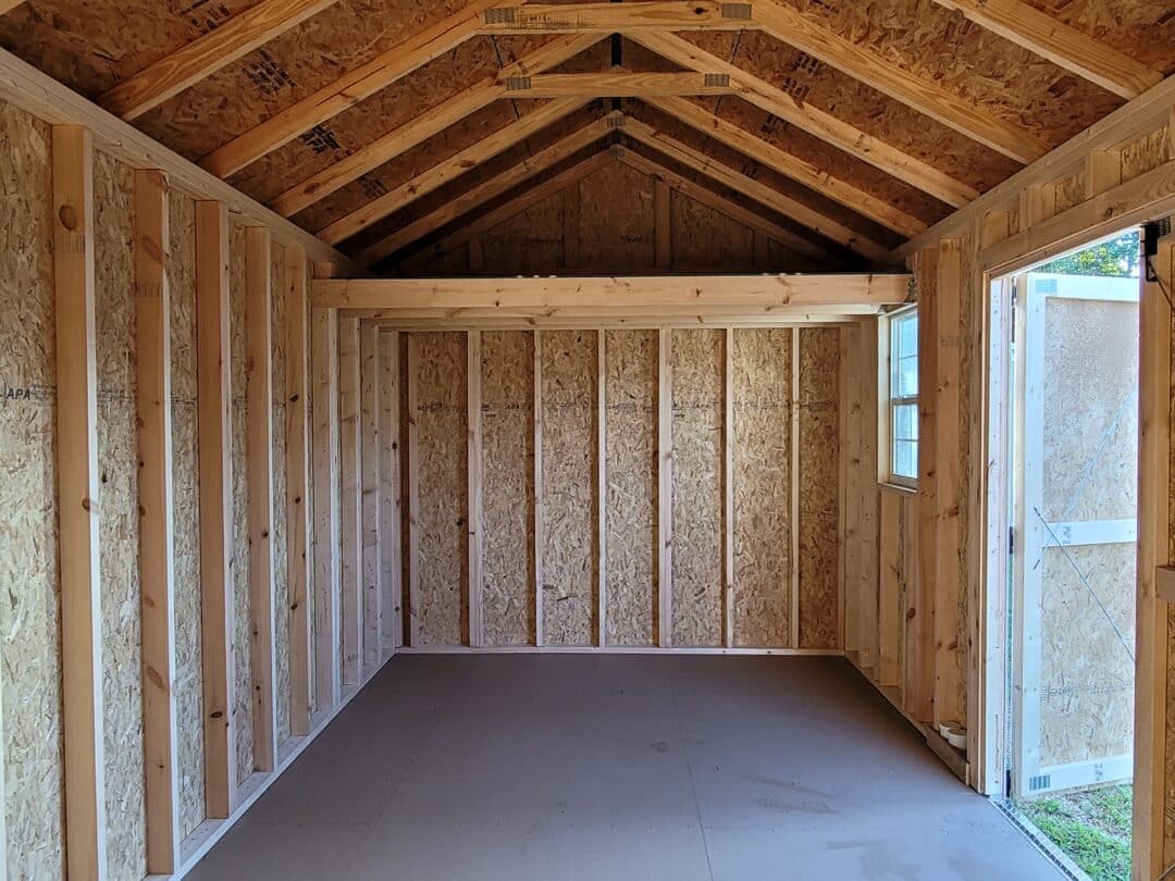 10x20 side lofted gable