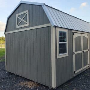 12x16 side lofted barn