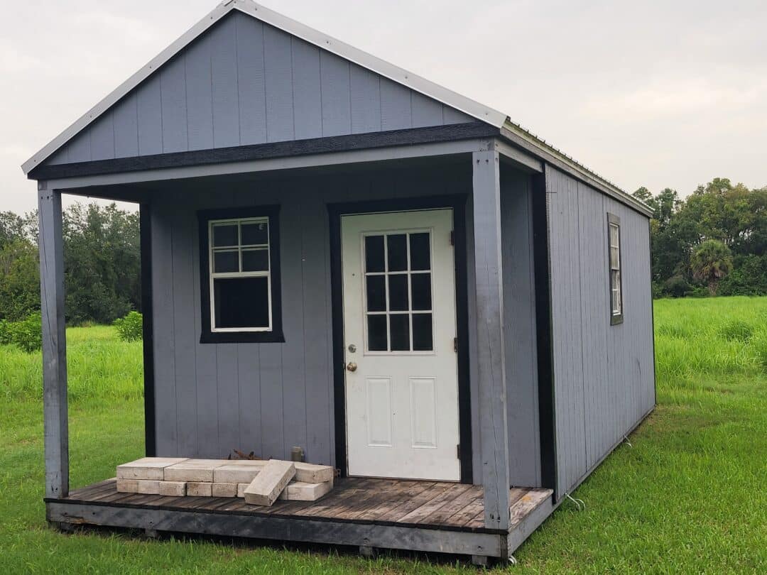 12x24 gable lofted cabin