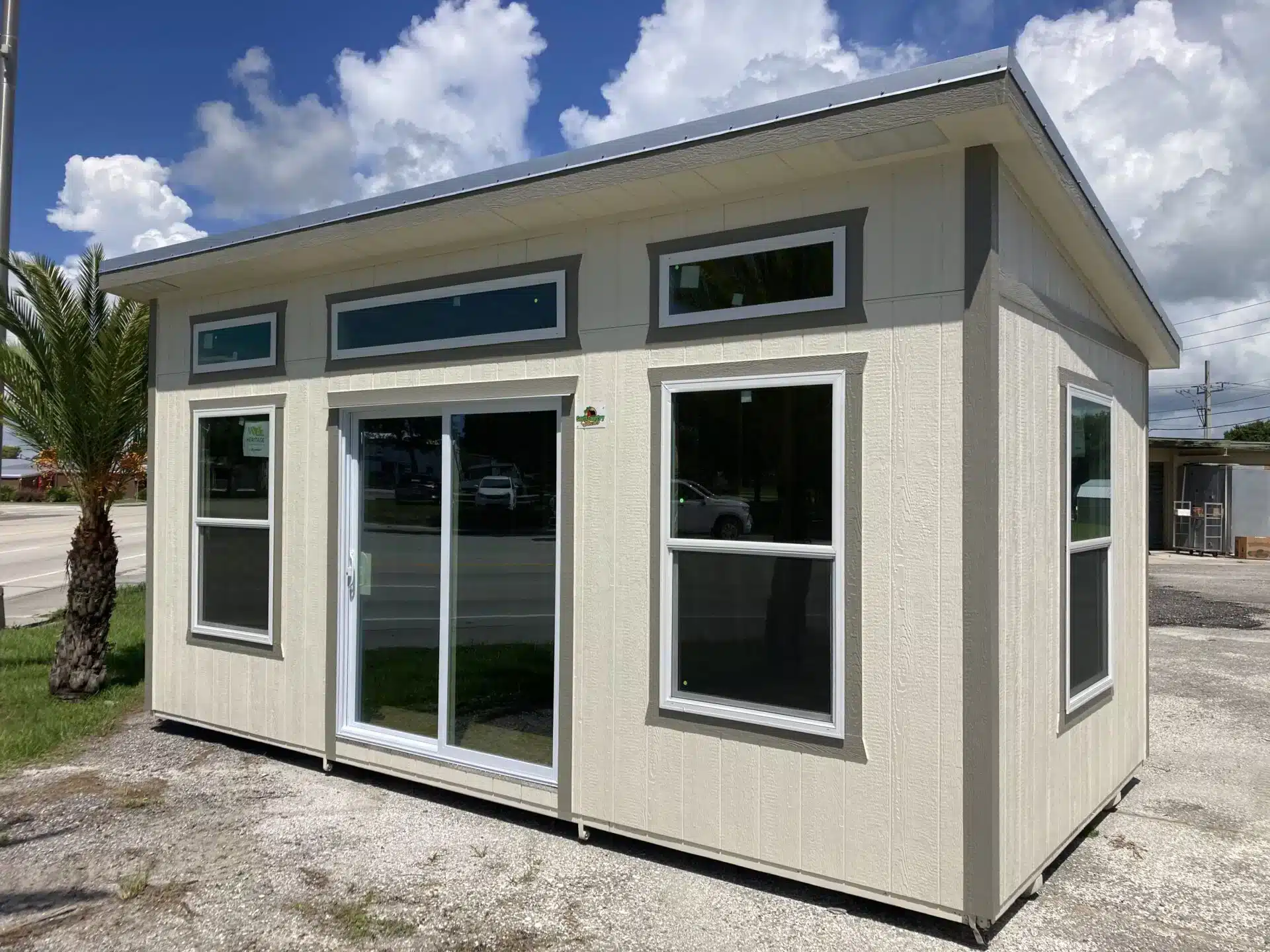 beige studio shed in labelle fl