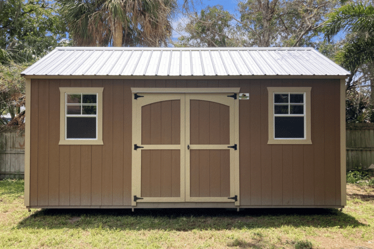 brown storage shed for sale in new port richey fl