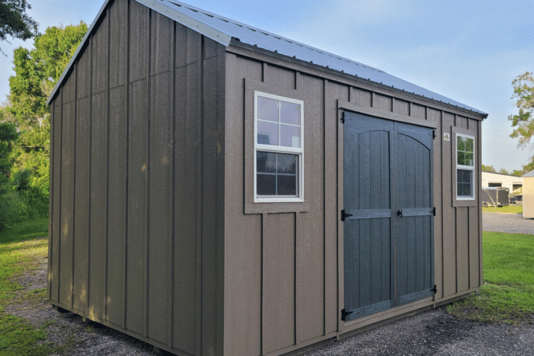 brown storage shed in englewood fl