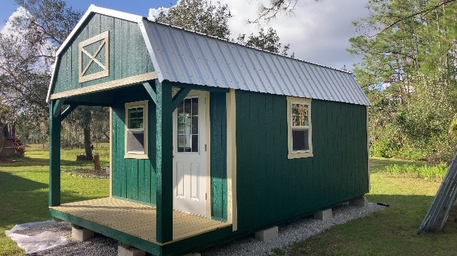 green cabin shed in port orange fl