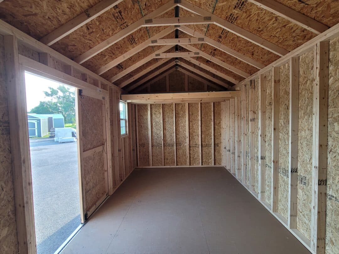 10x20 side lofted gable