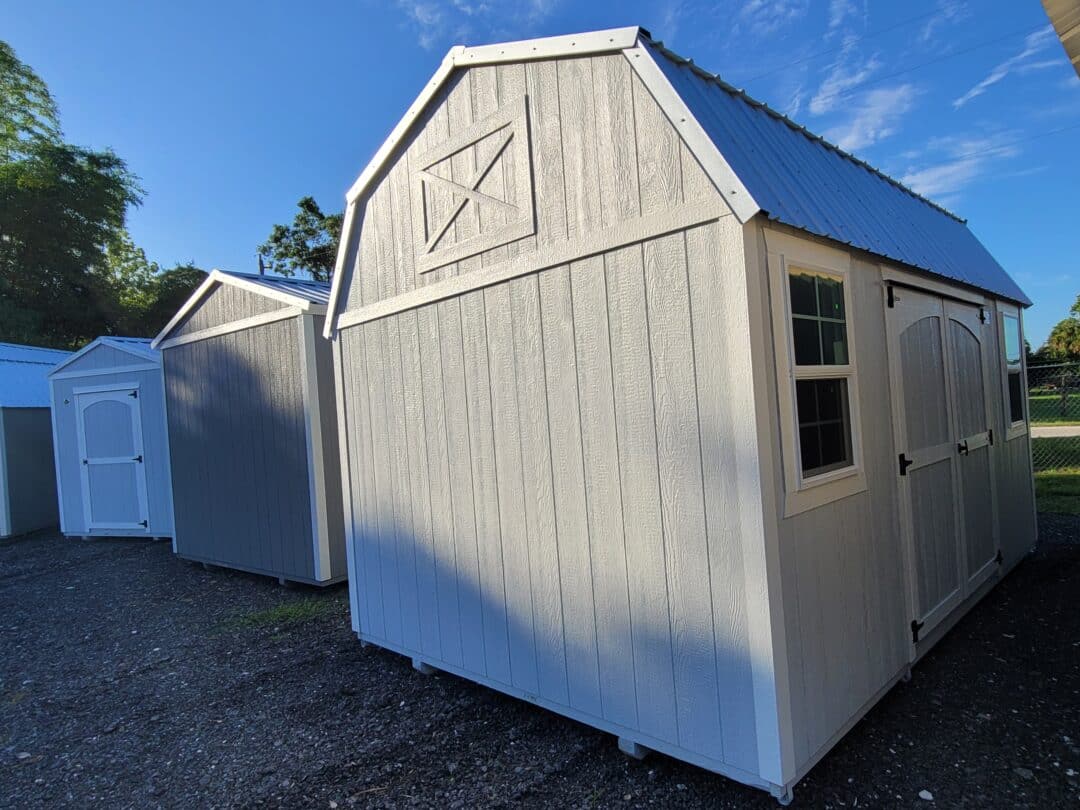 10x16 side lofted barn
