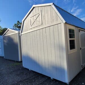 10x16 side lofted barn
