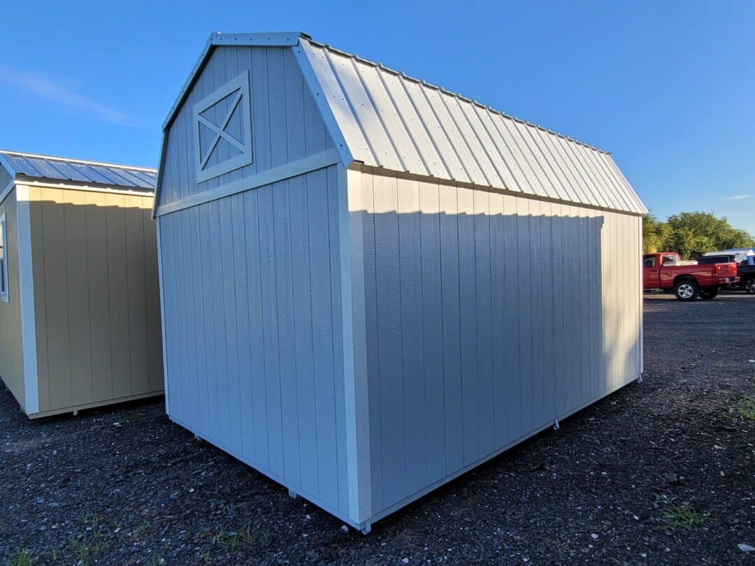 10x16 side lofted barn