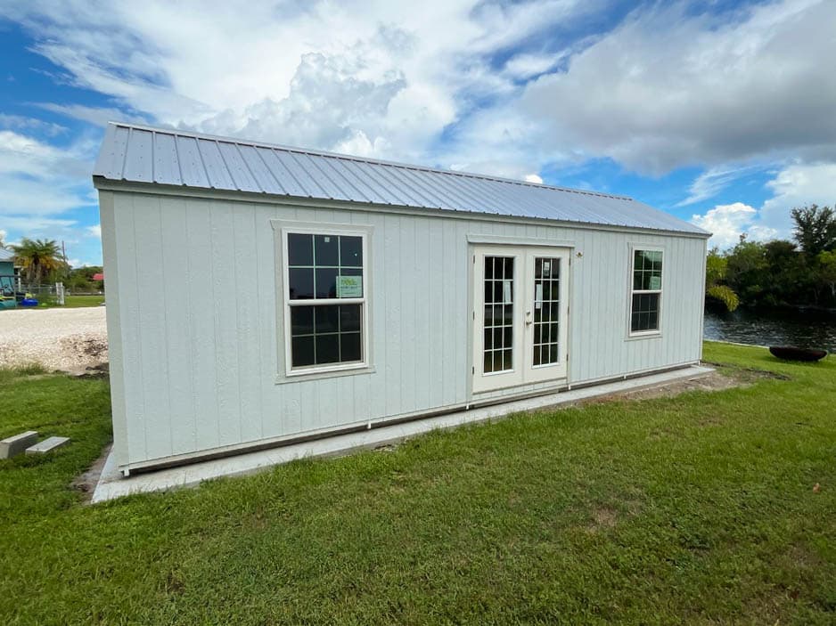 a white shed in florida