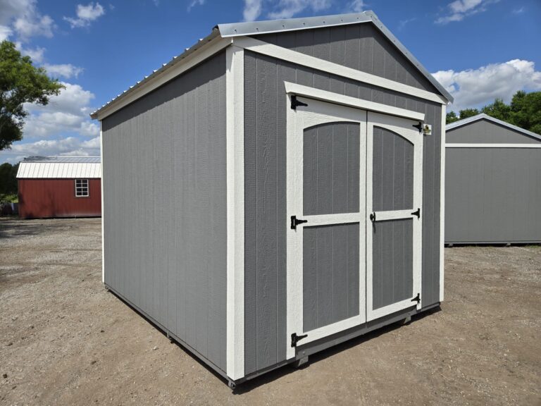 a grey gable storage shed in wesley chapel fl